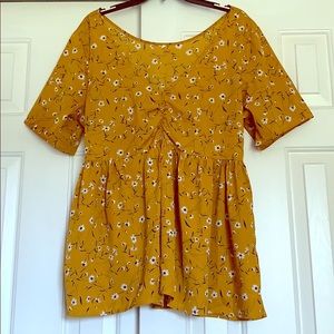 Plus Mustard Yellow Top